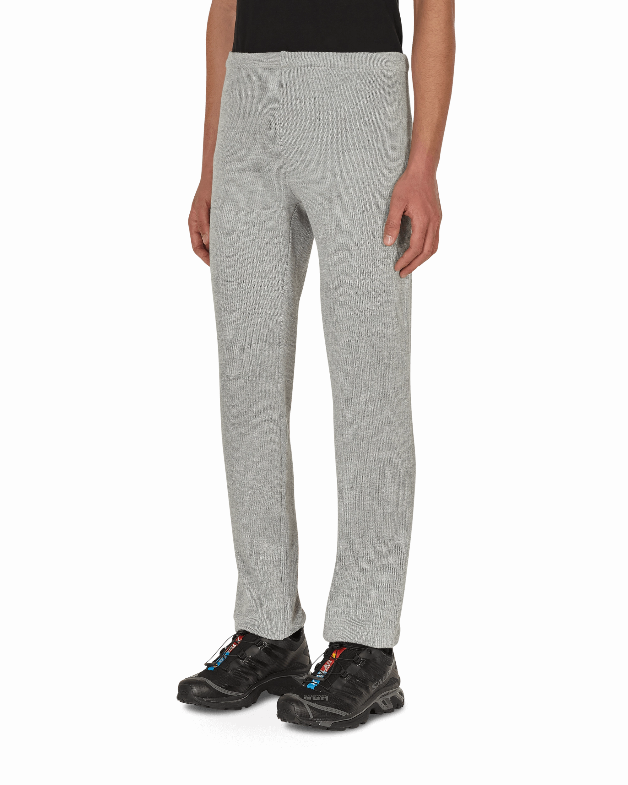 Knitted Underlayer Long Pants Grey
