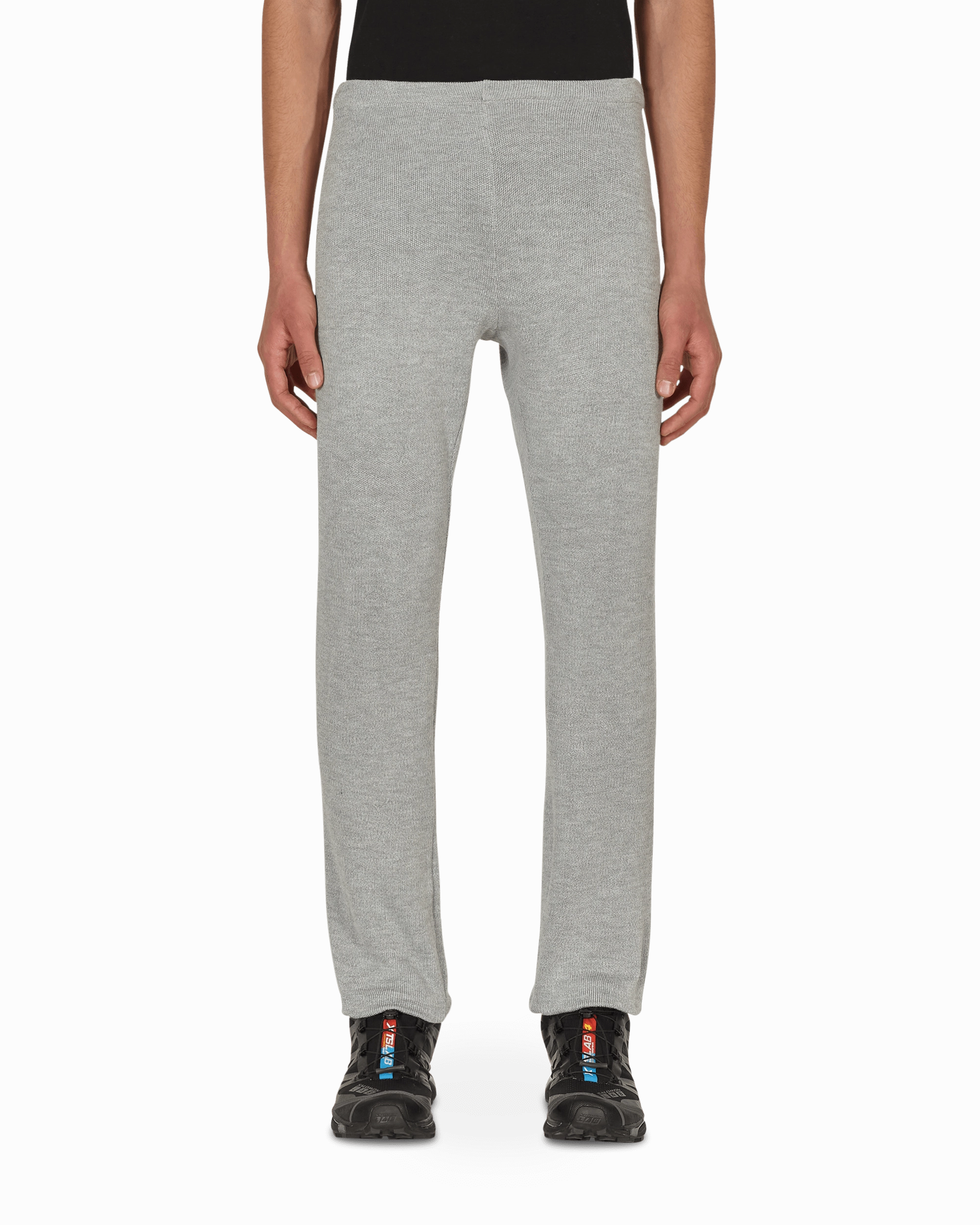 Knitted Underlayer Long Pants Grey