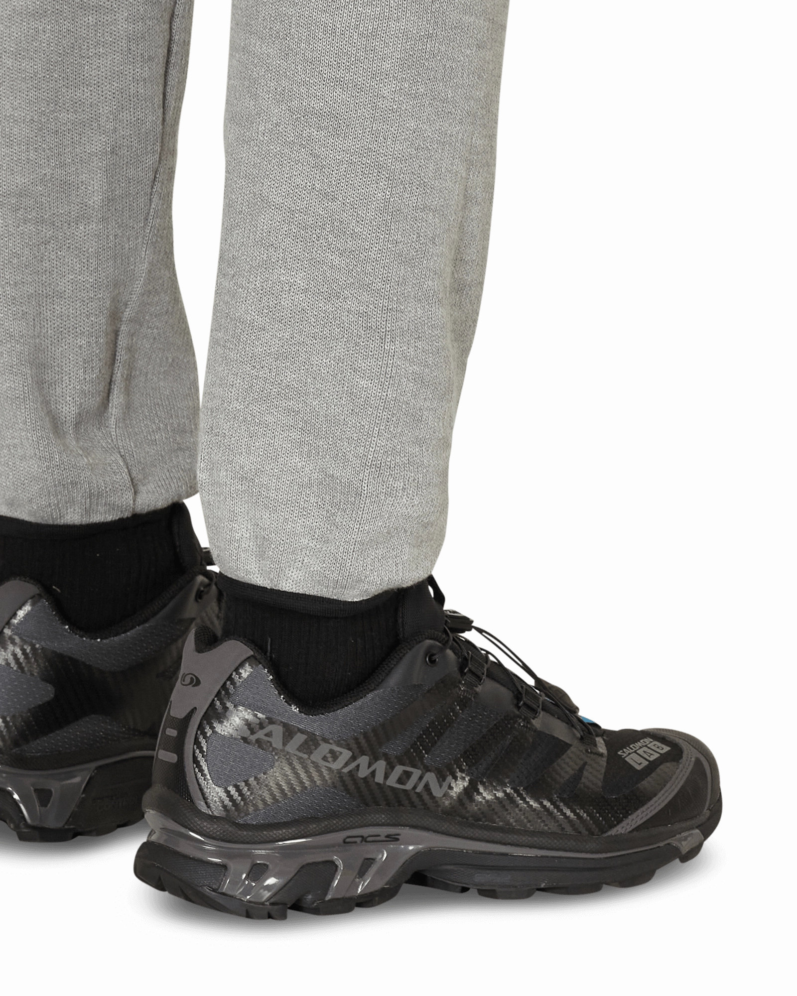 Knitted Underlayer Long Pants Grey