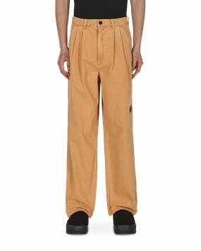 Livewire Pigment Dyed Herringbone Pants Orange