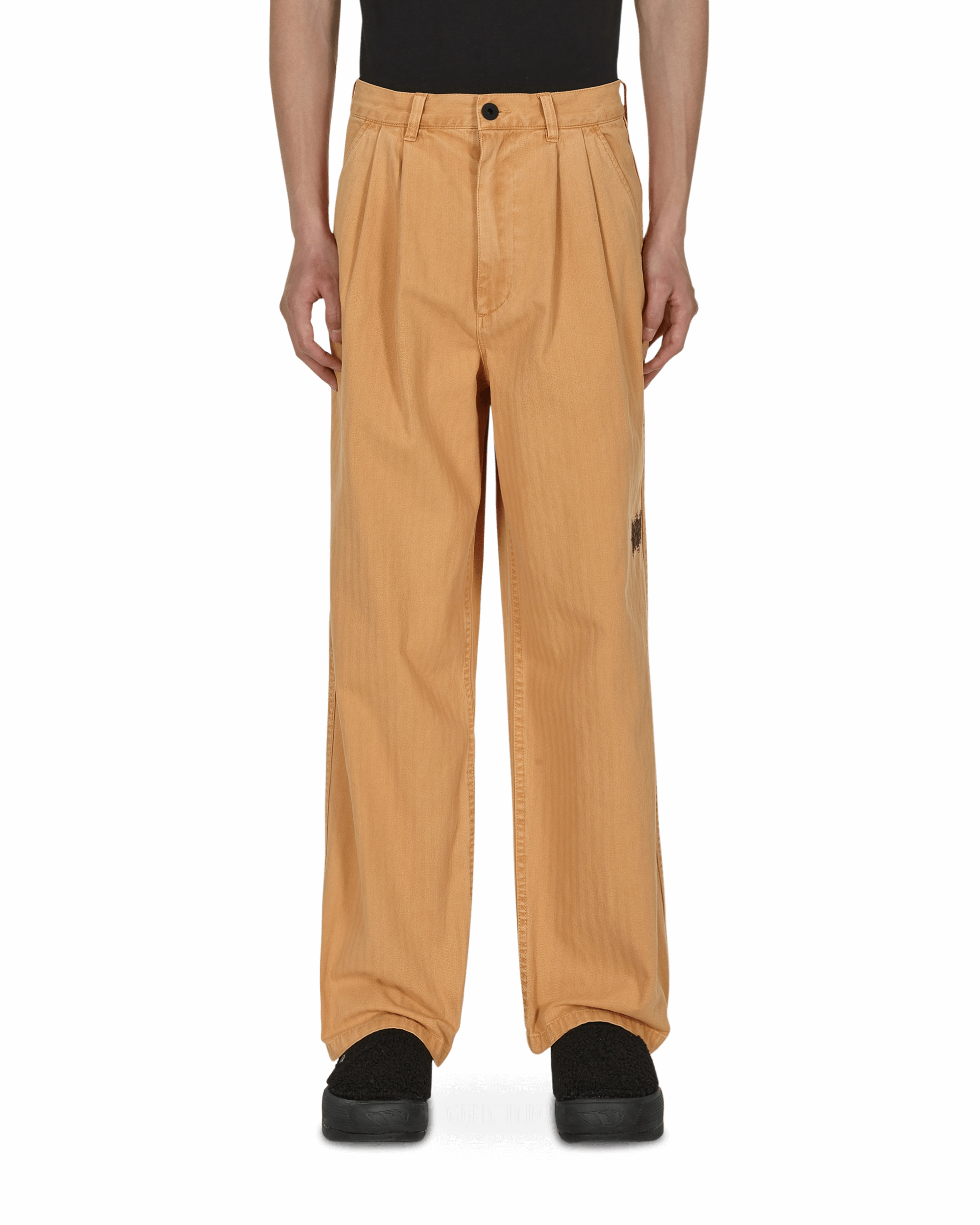 Livewire Pigment Dyed Herringbone Pants Orange