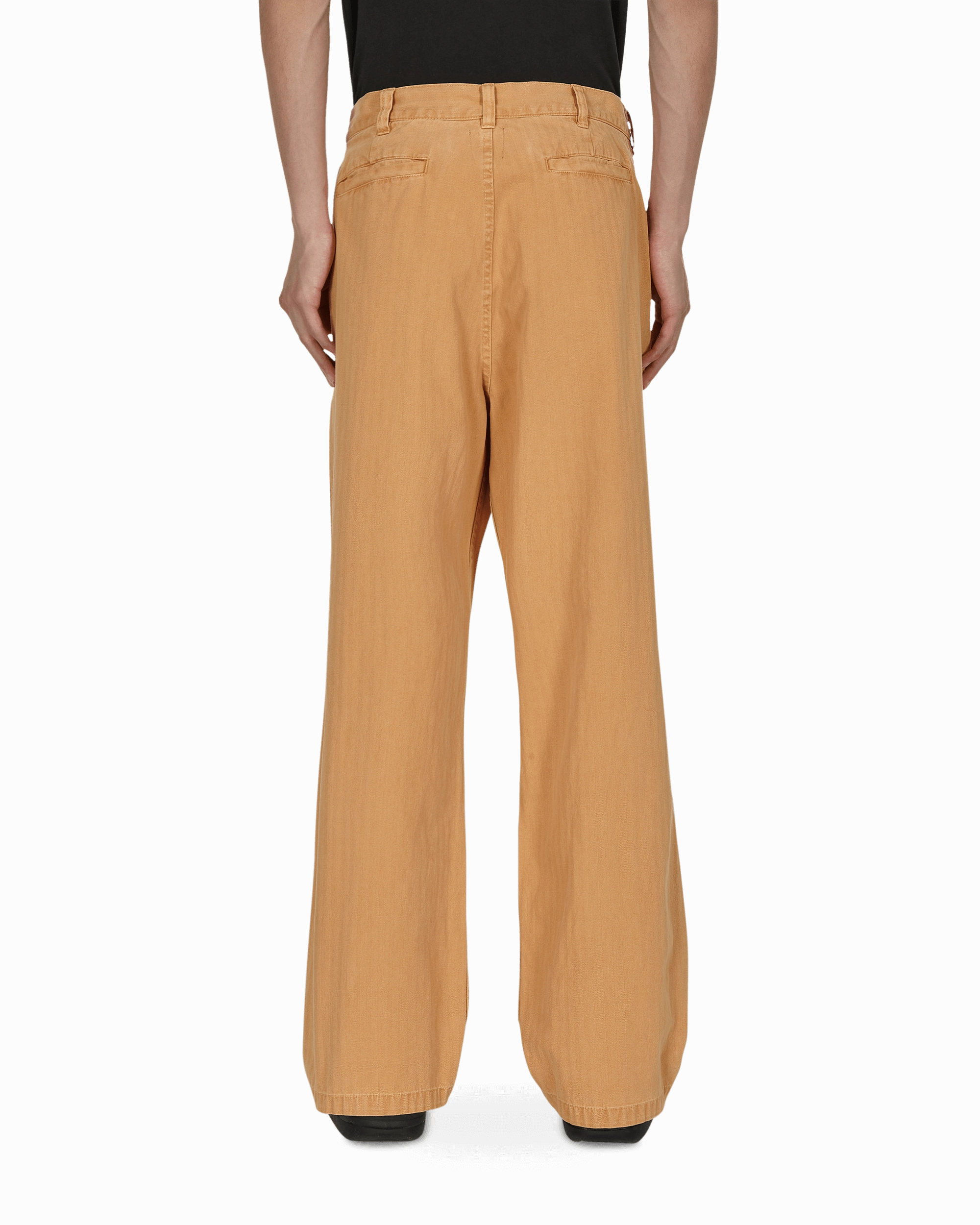 Livewire Pigment Dyed Herringbone Pants Orange