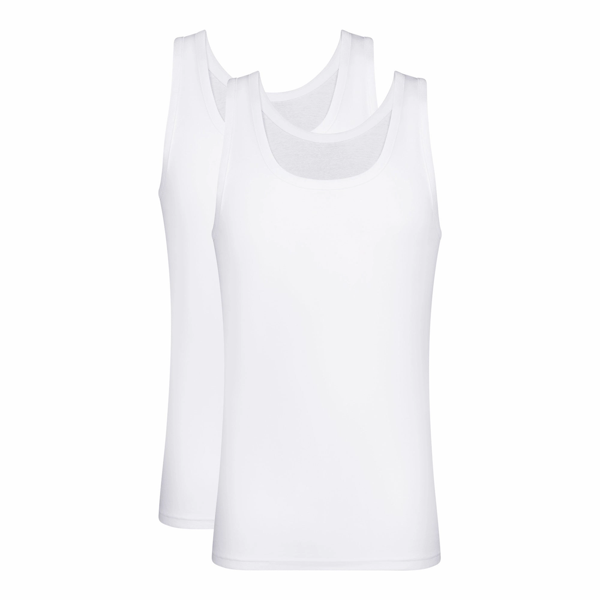 Lot de 2 débardeurs homme en coton Blanc EcoDim