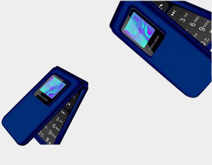 Maxwest Neo Flip Phone 4G LTE Volte 4G Dual Nano Sim GSM Unlocked Blue