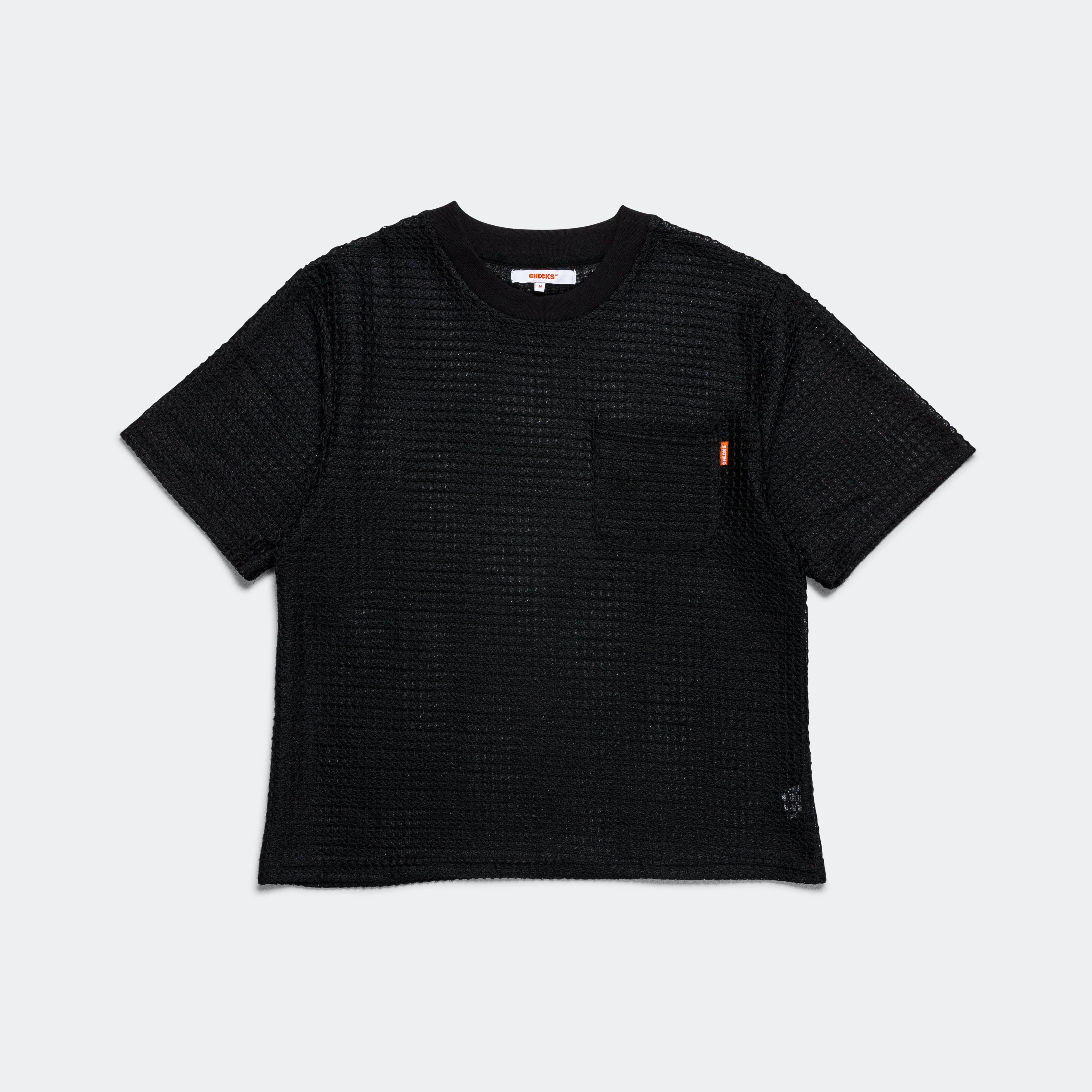 Mesh Lace T-Shirt - Black