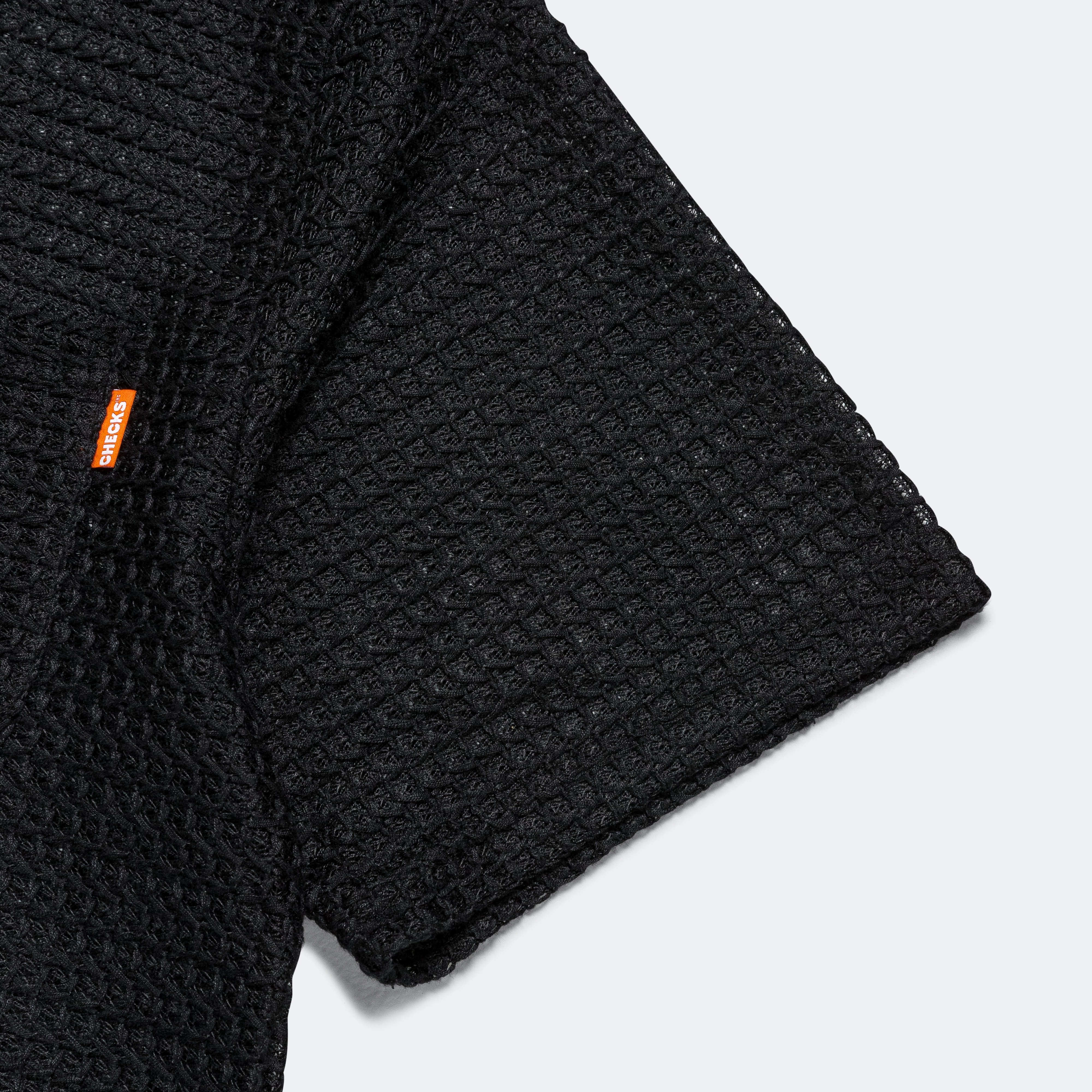 Mesh Lace T-Shirt - Black