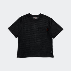 Mesh Lace T-Shirt - Black
