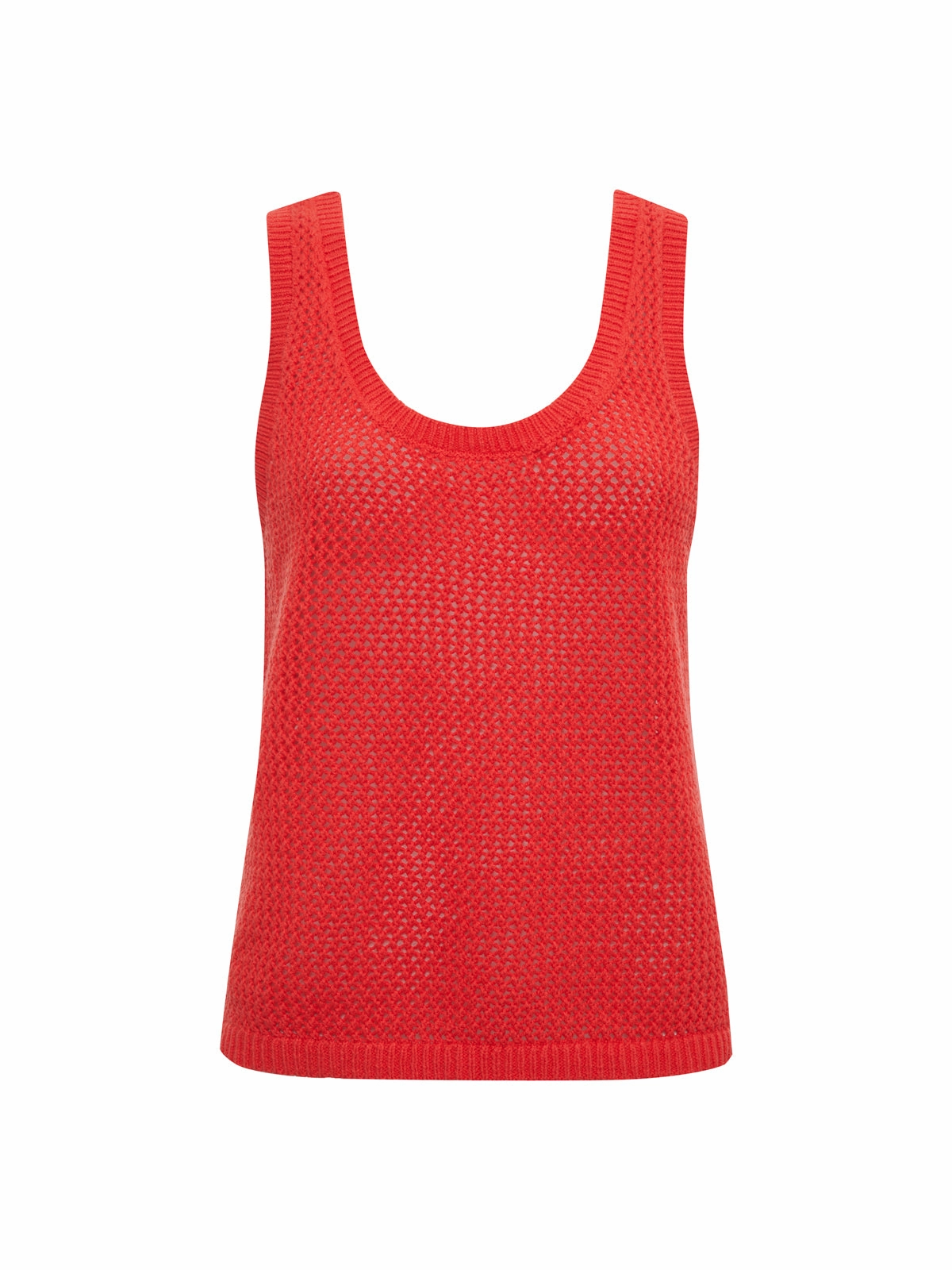 Mesh Stitch Shell Sweater Cayenne