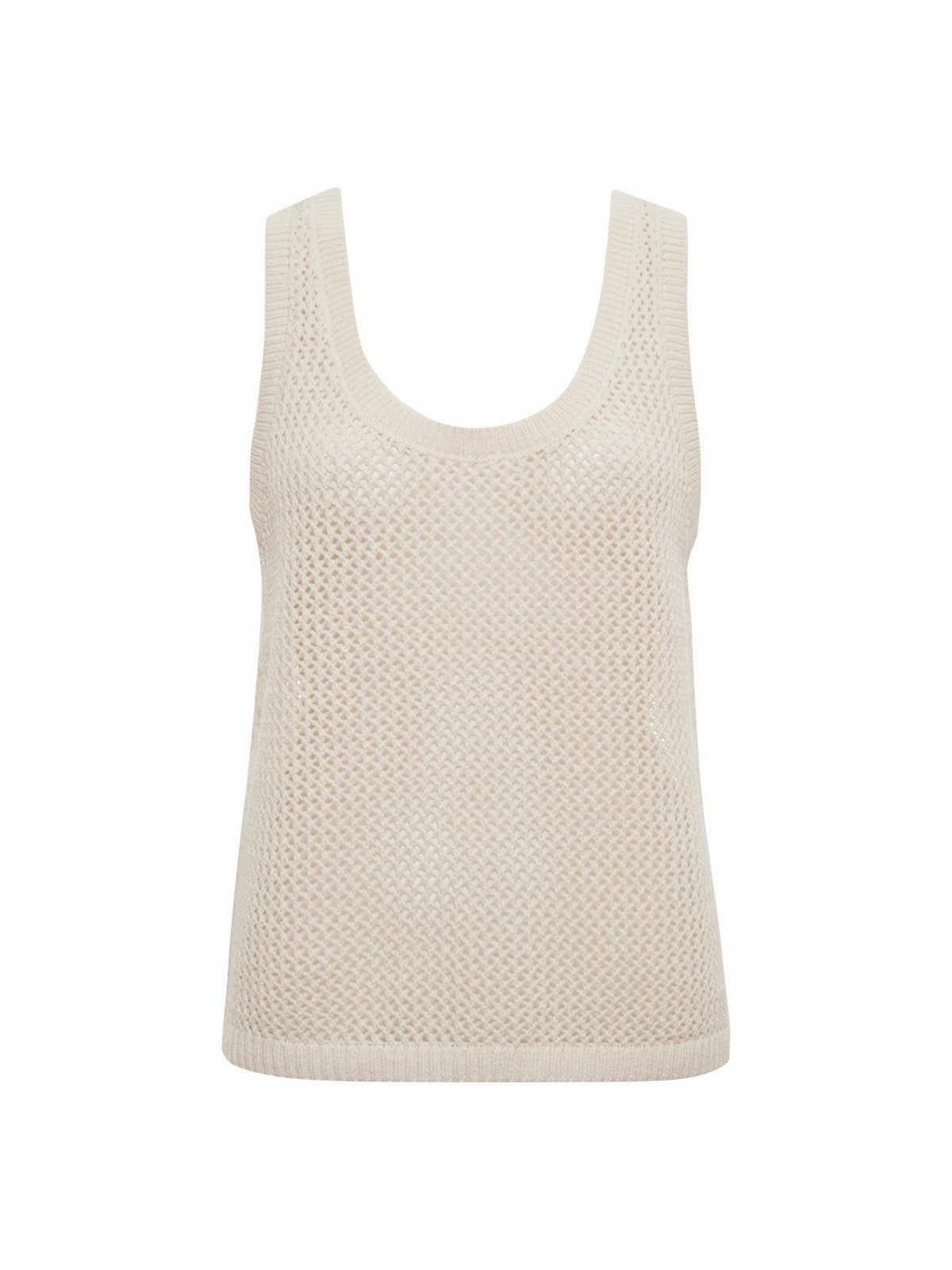 Mesh Stitch Shell Sweater Macrame