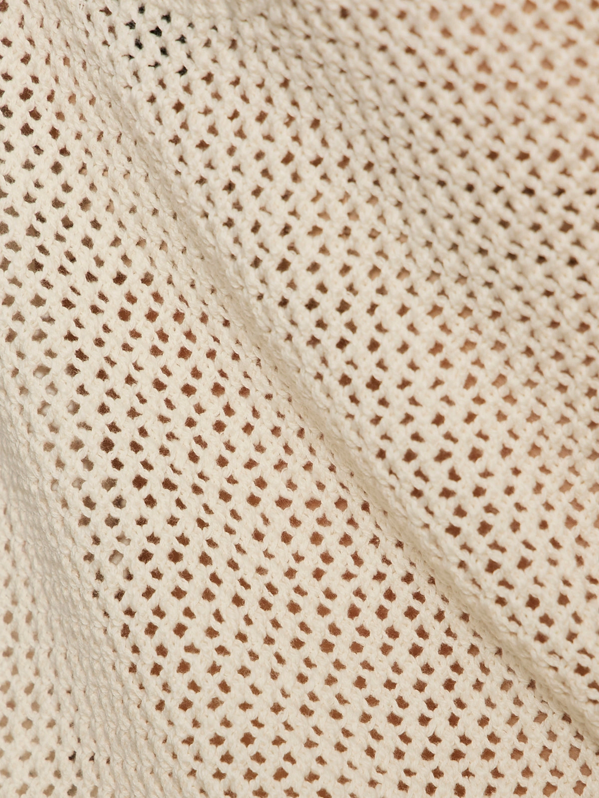 Mesh Stitch Shell Sweater Macrame