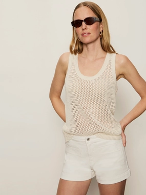 Mesh Stitch Shell Sweater Macrame