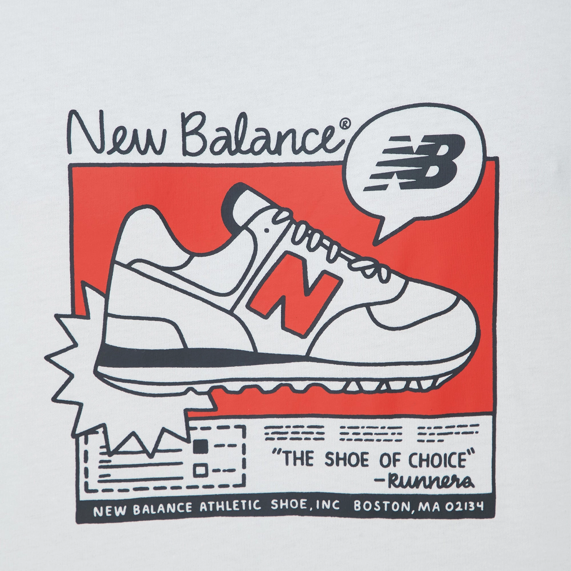 New Balance | ADVERT GRAPHICS T-SHIRT  { WHITE