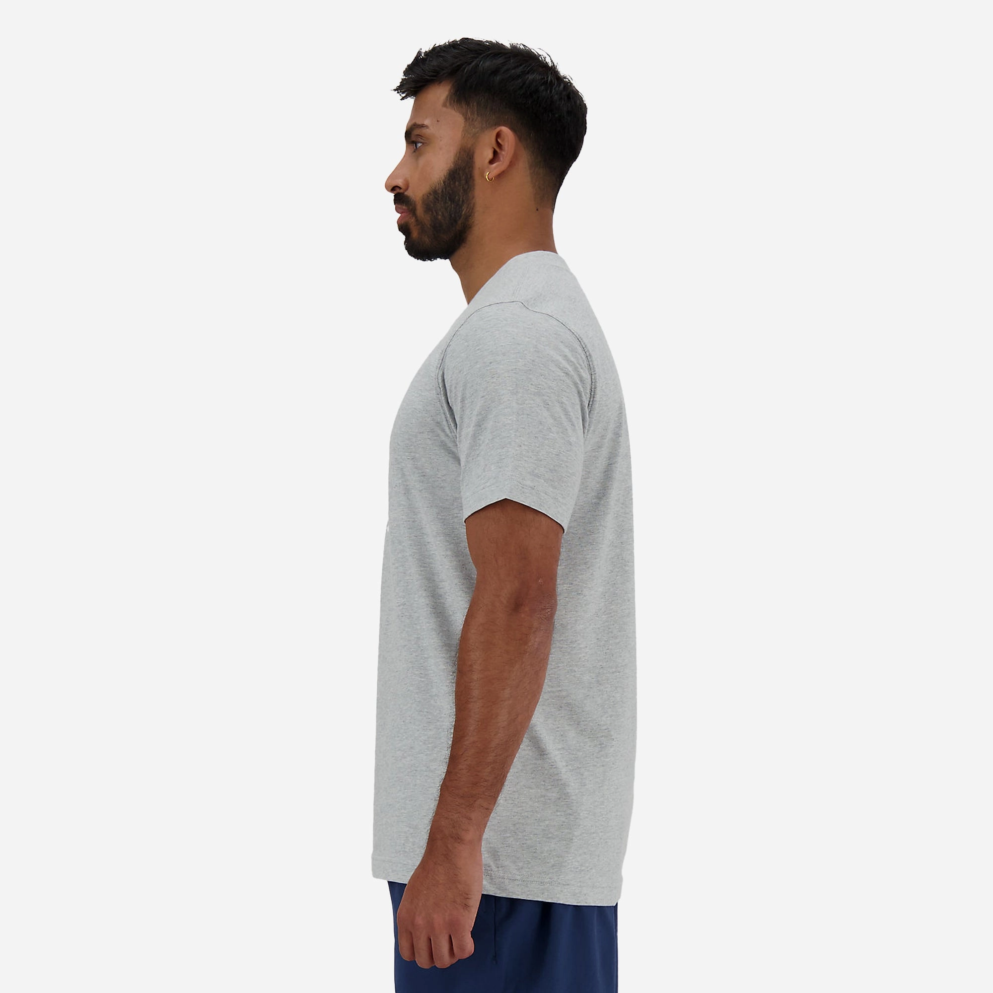 New Balance | SPORT BOX LOGO T-SHIRT  { GREY