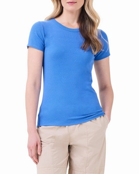 NIC ZOE Perfect Knit Rib Crew T-Shirt