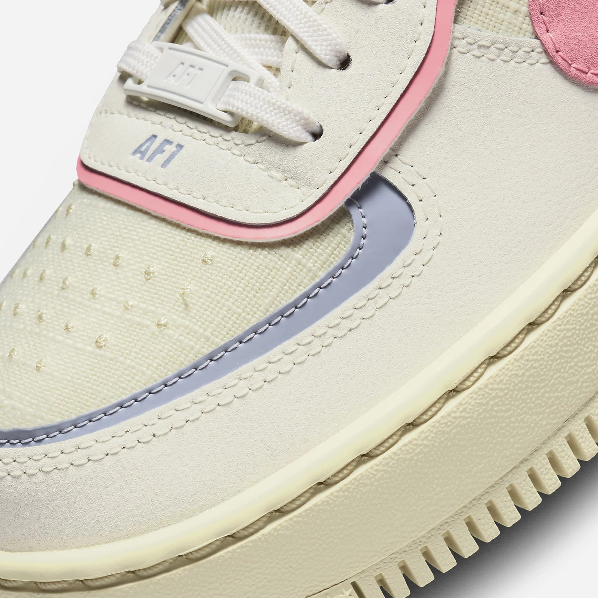 Nike | AIR FORCE 1 SHADOW  { INDIGO HAZE/CORAL CHALK