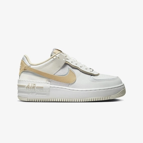 Nike | AIR FORCE 1 SHADOW  { SUMMIT WHITE/SESAME-WOLF GREY