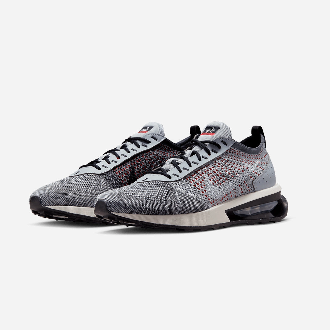 Nike | AIR MAX FLYKNIT RACER  { WOLF GREY/WHITE-BLACK-DARK GREY