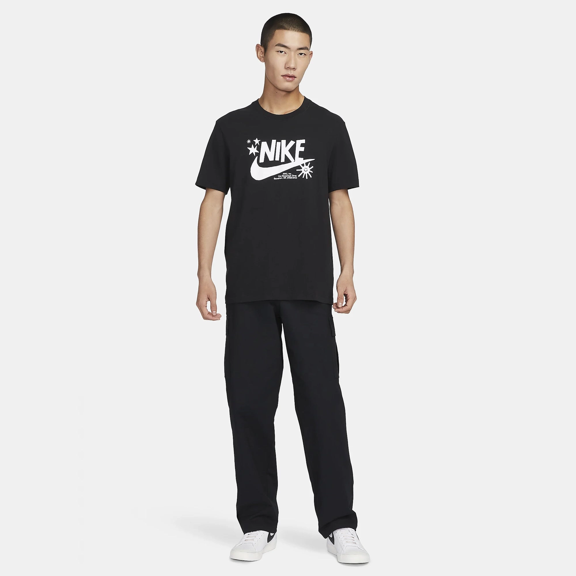 NIKE | CLUB CARGO PANTS { BLACK/BLACK