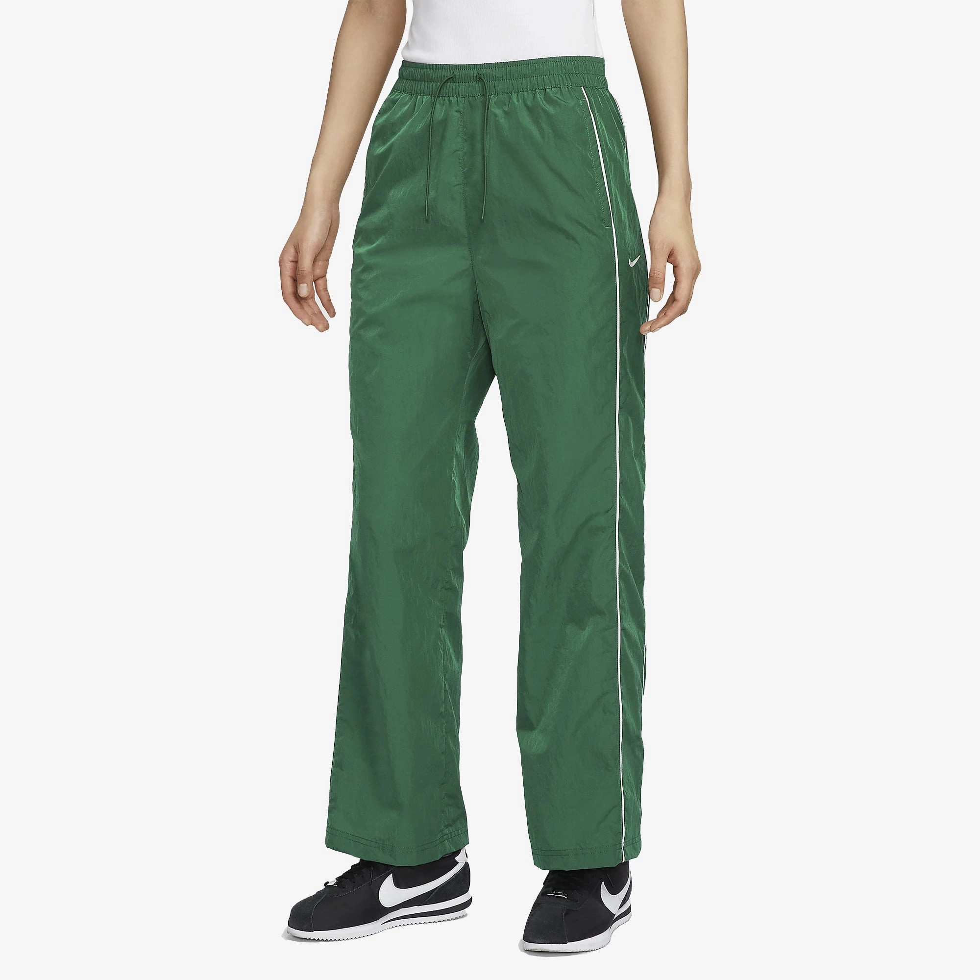 NIKE | WINDRUNNER WOVEN OPEN-HEM PANTS { GORGE GREEN/SAIL
