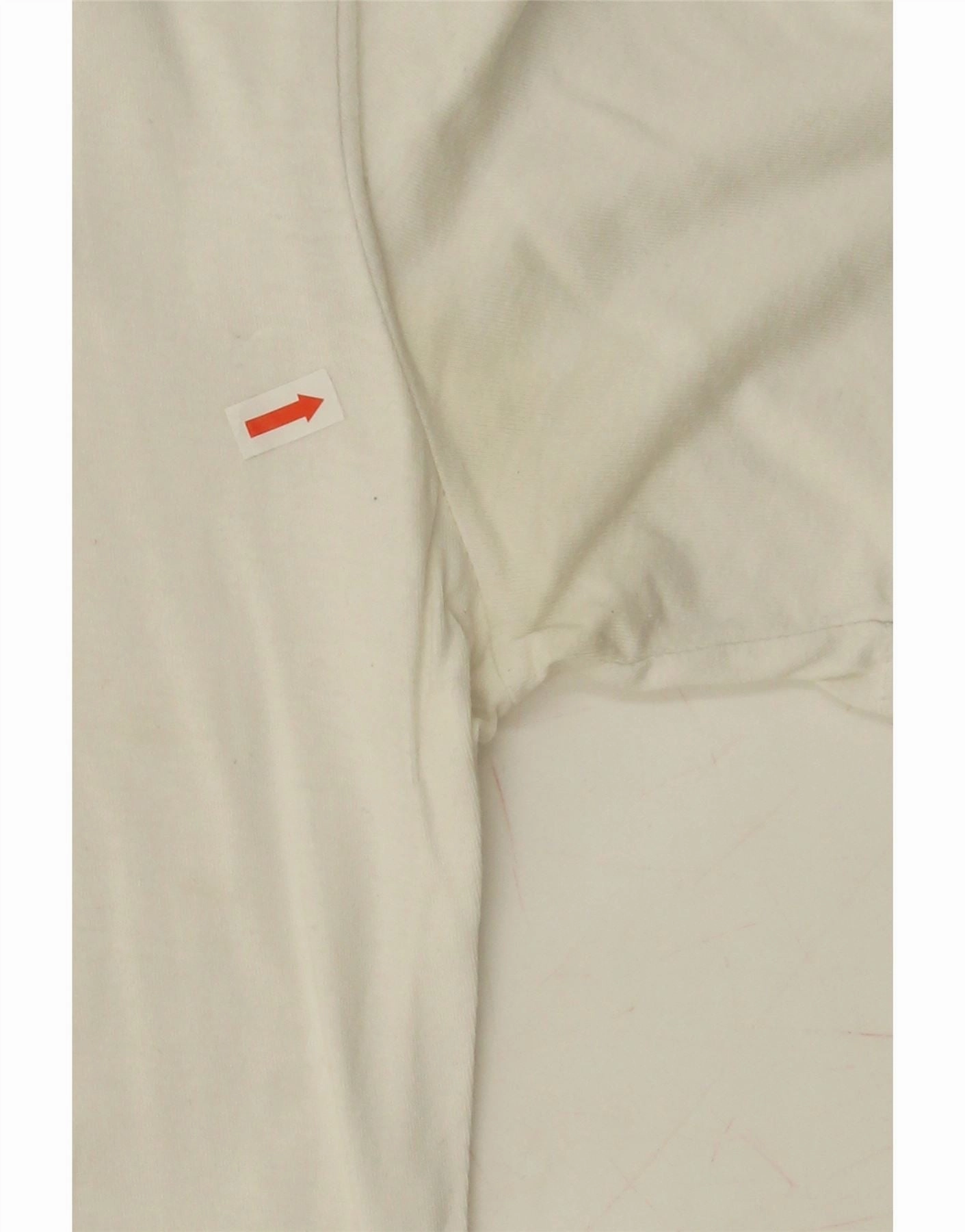 NIKE Mens Athletic Cut Graphic T-Shirt Top Small White Cotton