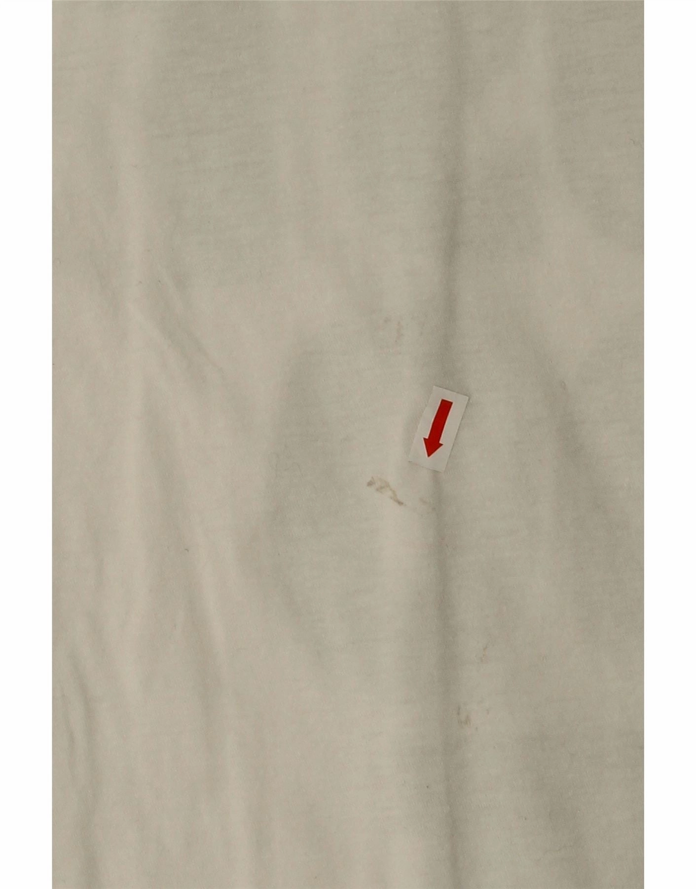 NIKE Mens Athletic Cut Graphic T-Shirt Top Small White Cotton