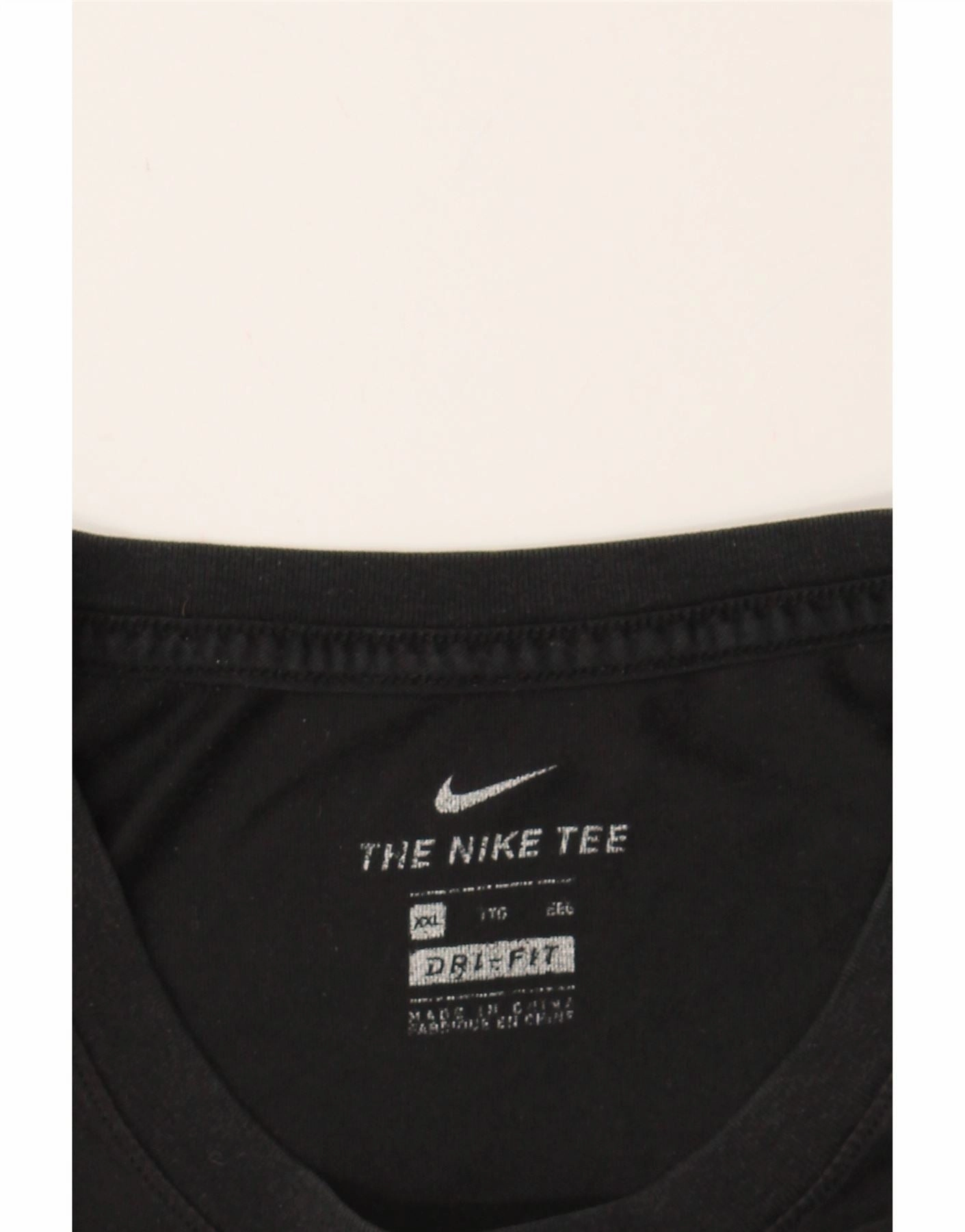NIKE Mens Dri Fit Graphic T-Shirt Top 2XL Black