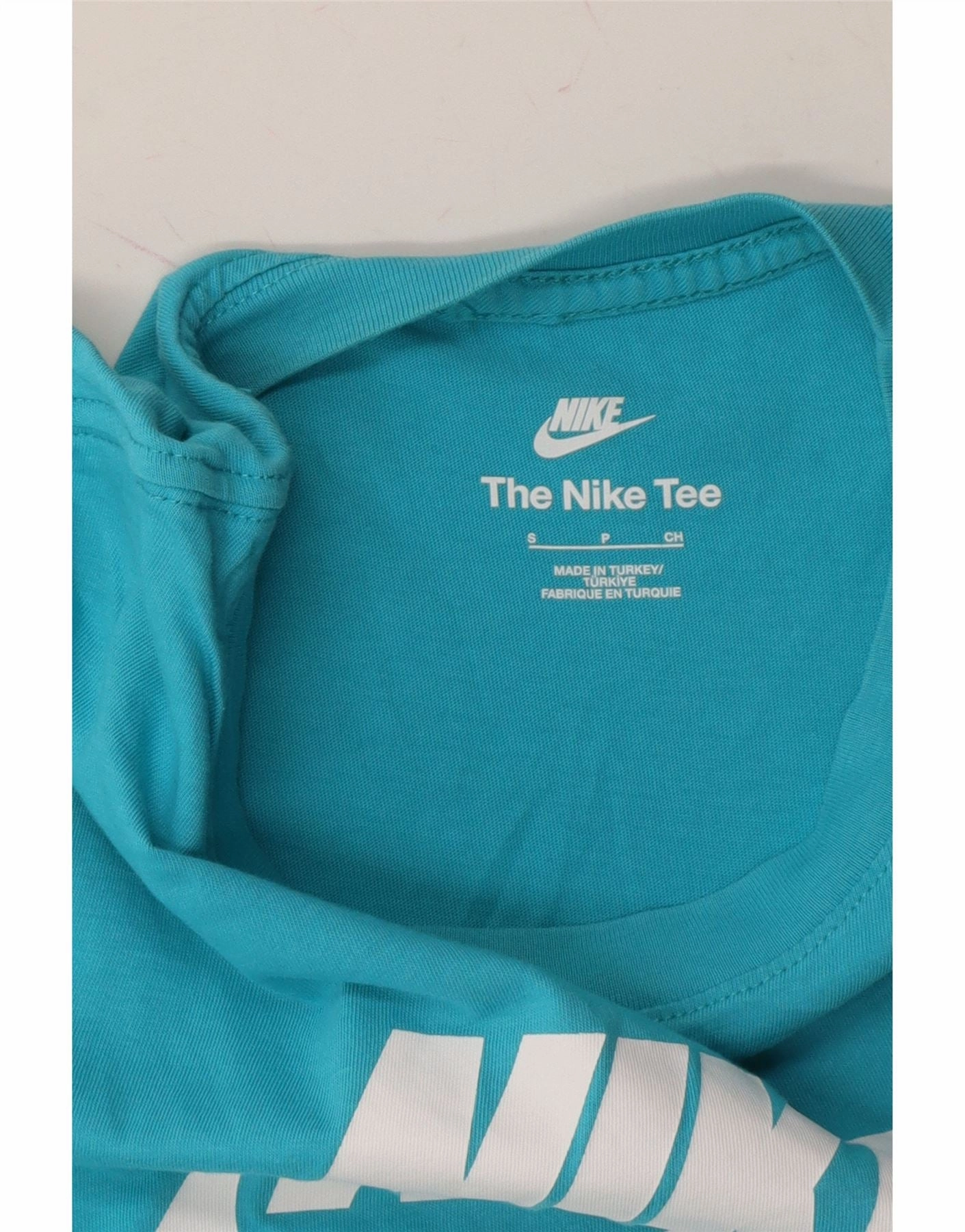 NIKE Mens Graphic T-Shirt Top Small Blue Cotton