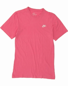 NIKE Mens Graphic T-Shirt Top XS Pink Cotton