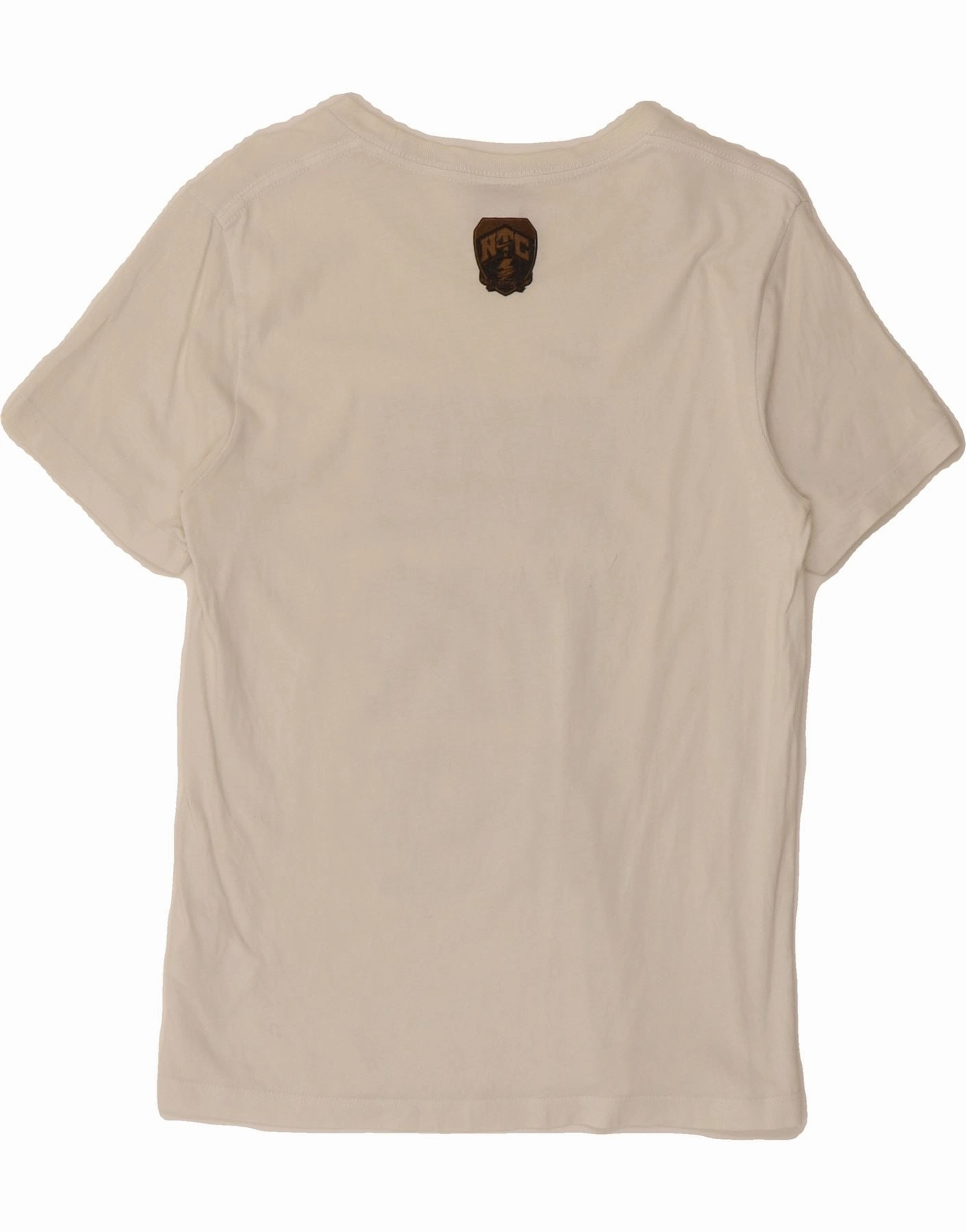 NIKE Mens Graphic T-Shirt Top XS White Cotton