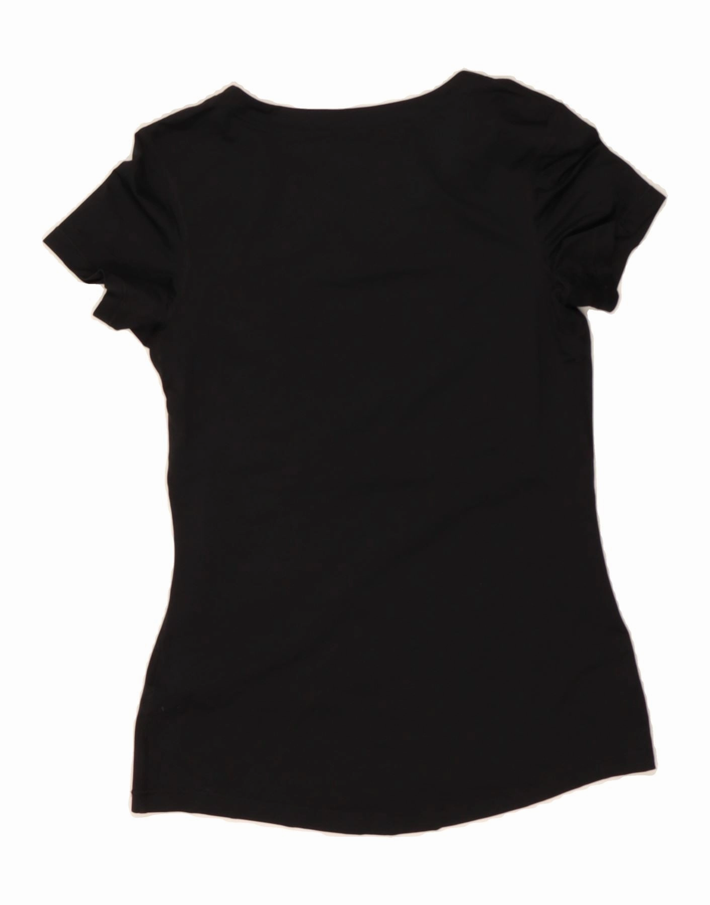 NIKE Womens Dri Fit T-Shirt Top UK 12 Medium Black Polyester