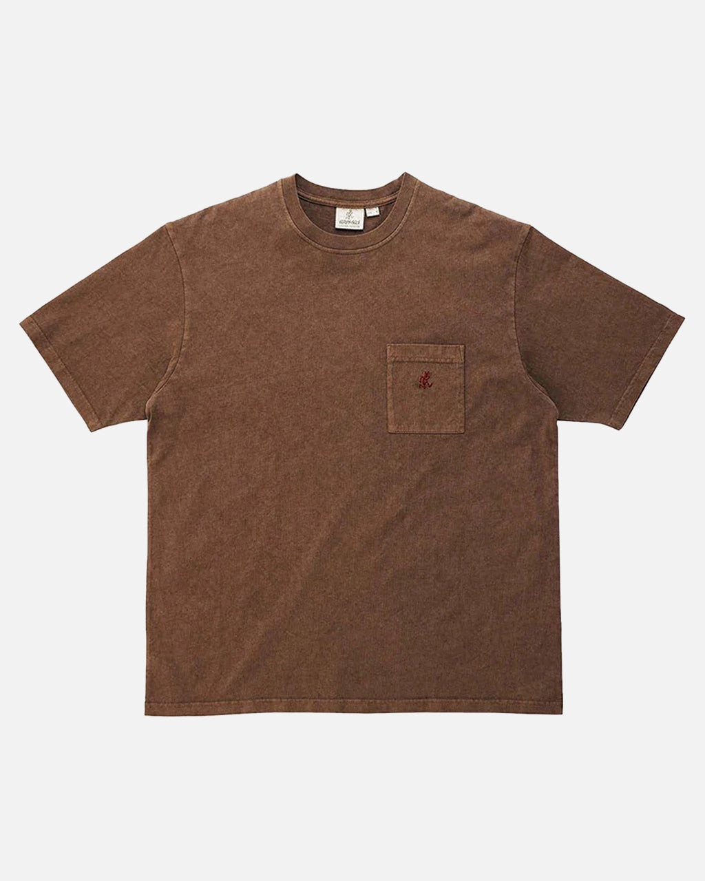 One Point Tee Pigment Dyed Brown Pigment