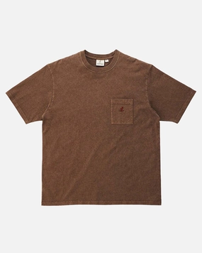 One Point Tee Pigment Dyed Brown Pigment