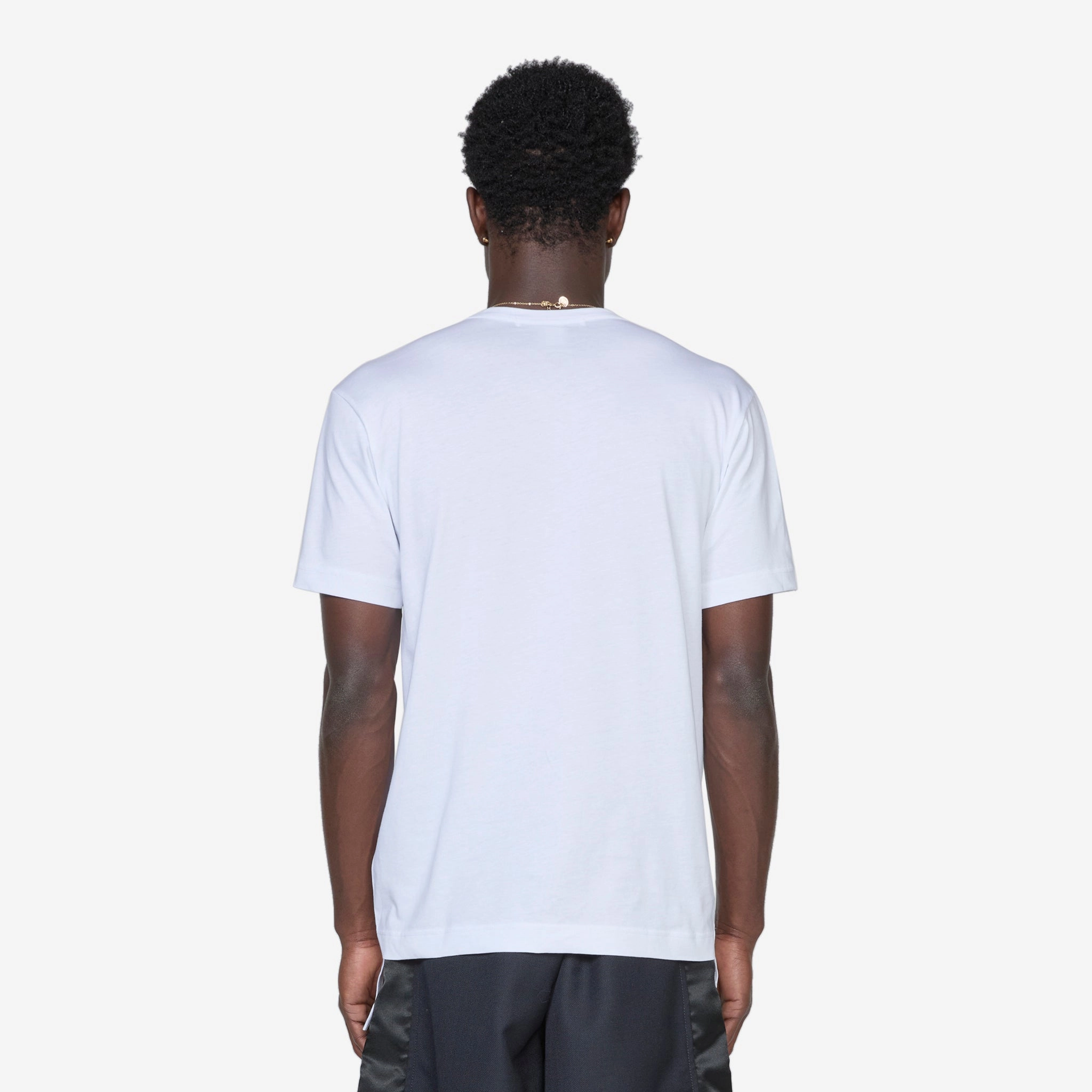 Oversized Asymmetric Hem T-Shirt White