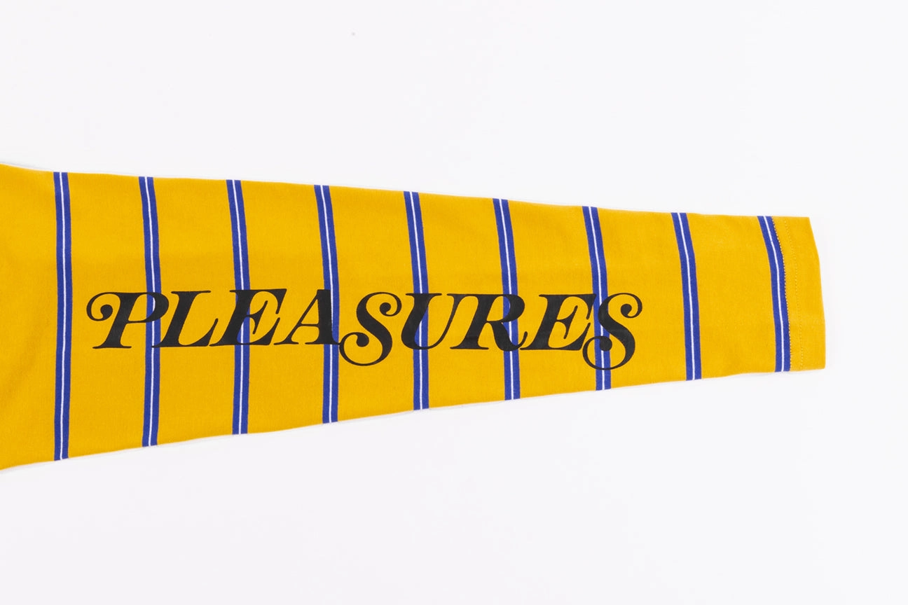 PLEASURES SCREAM STRIPED L/S T-SHIRT