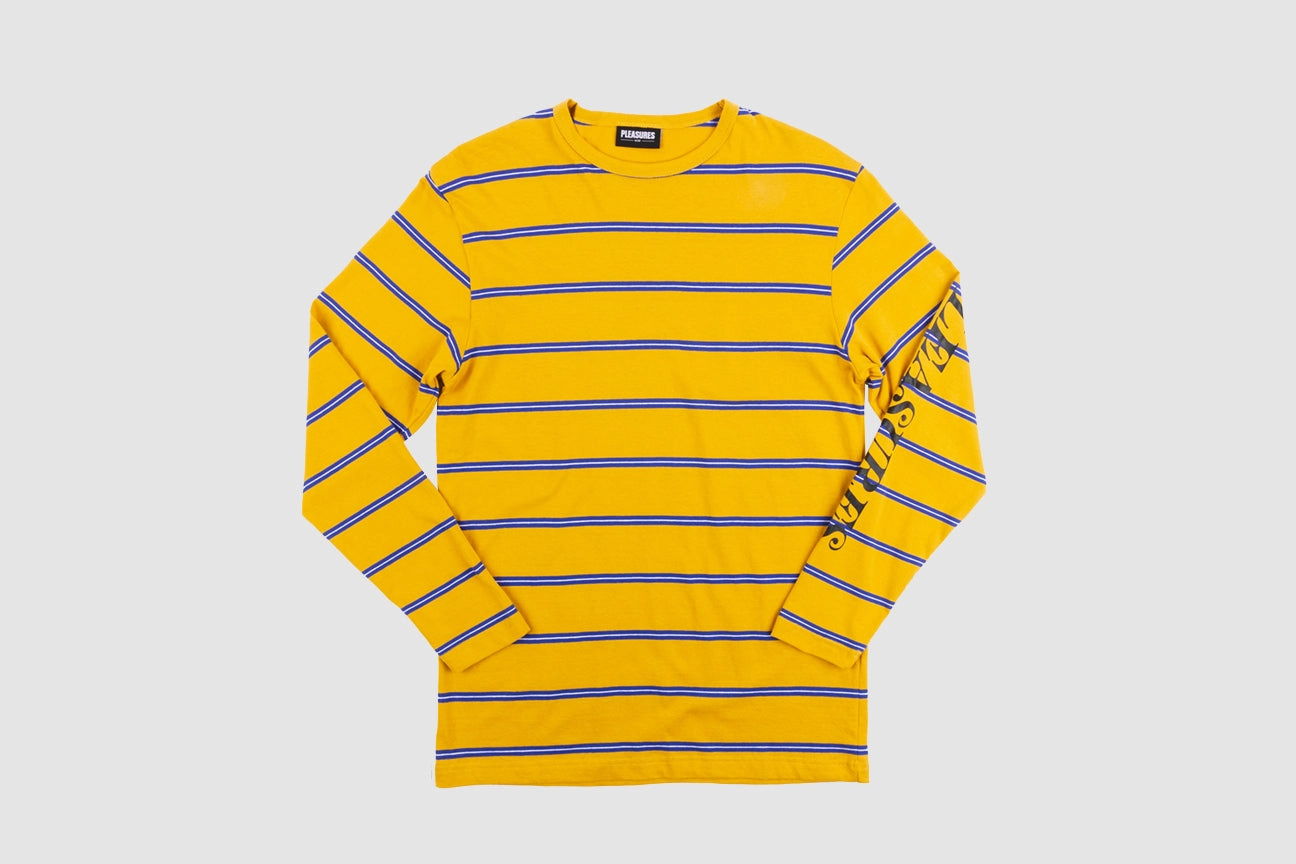 PLEASURES SCREAM STRIPED L/S T-SHIRT