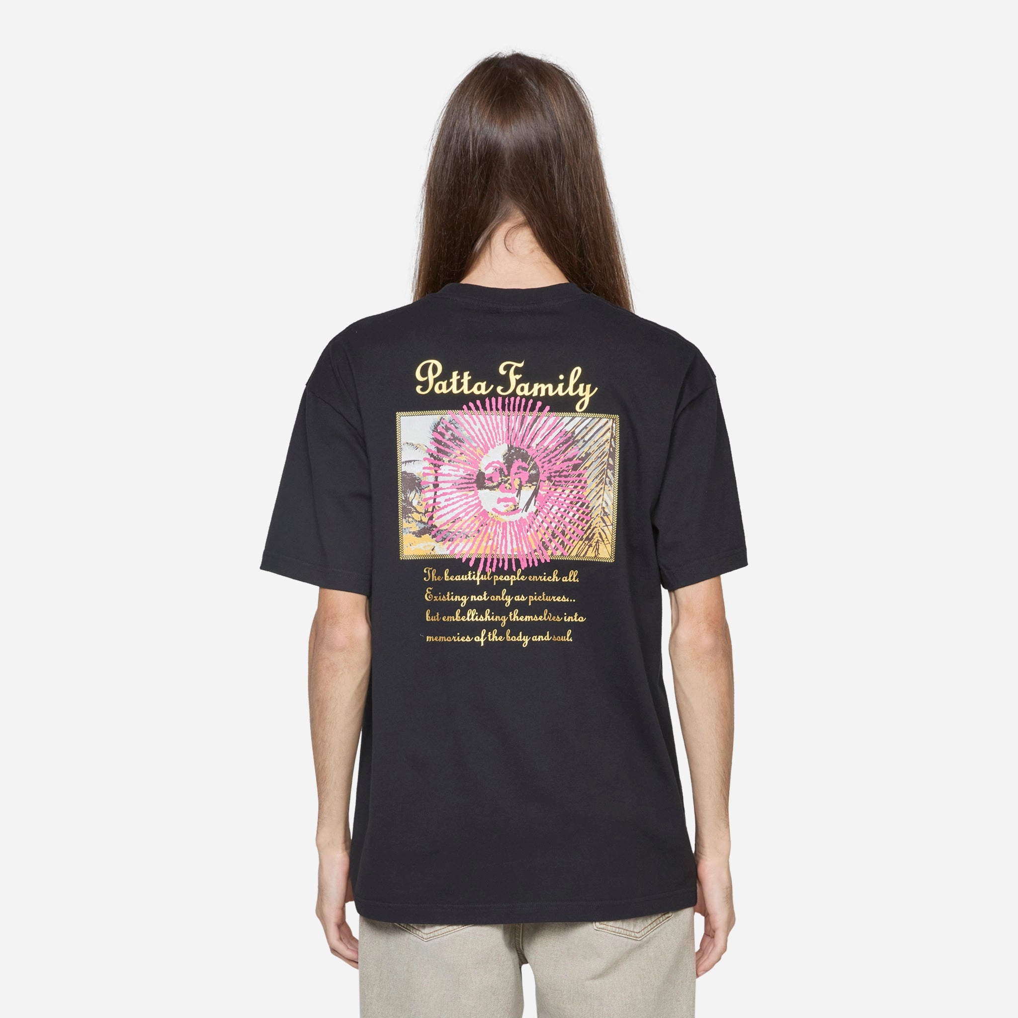 Postcard T-Shirt Black