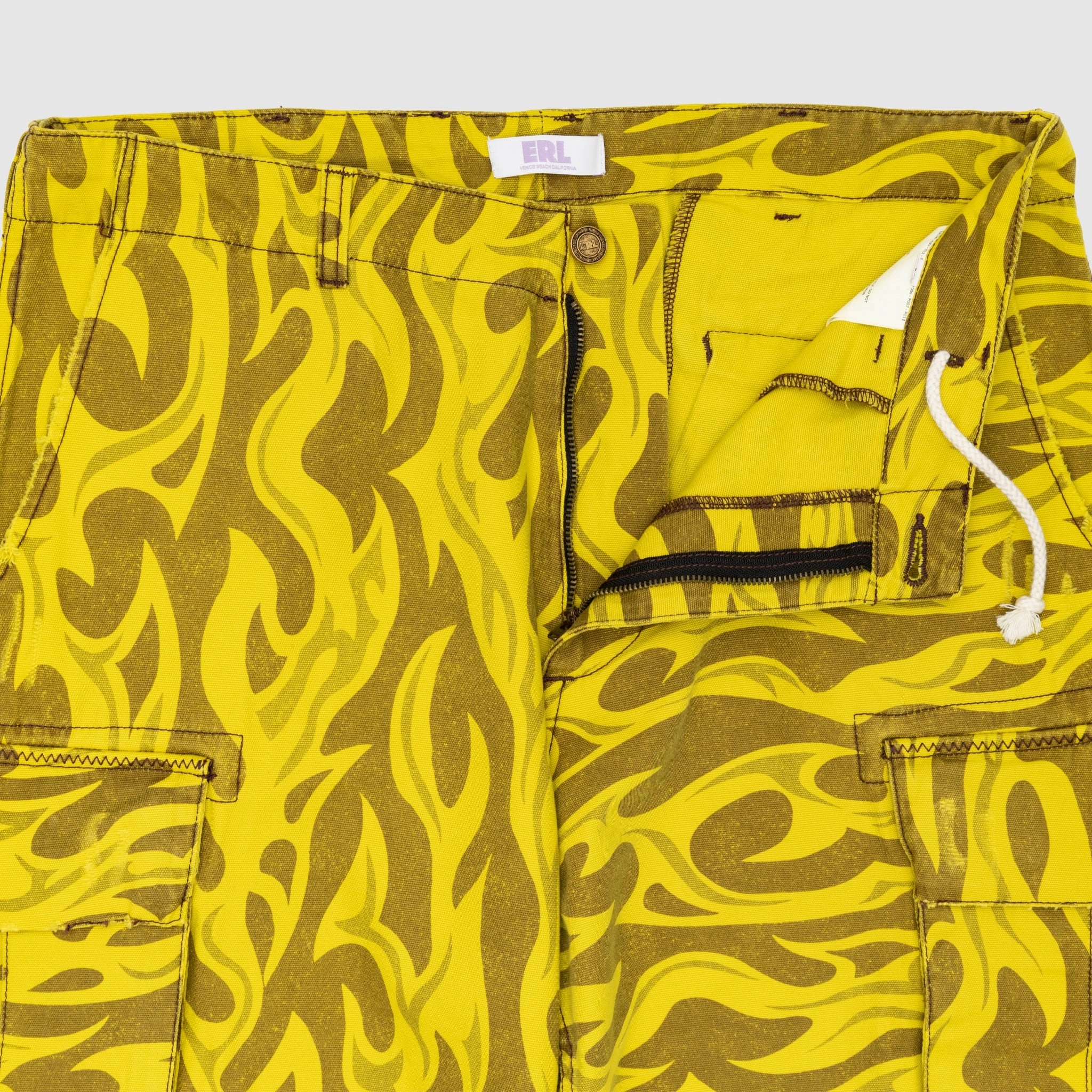PRINTED WOVEN CARGO PANTS