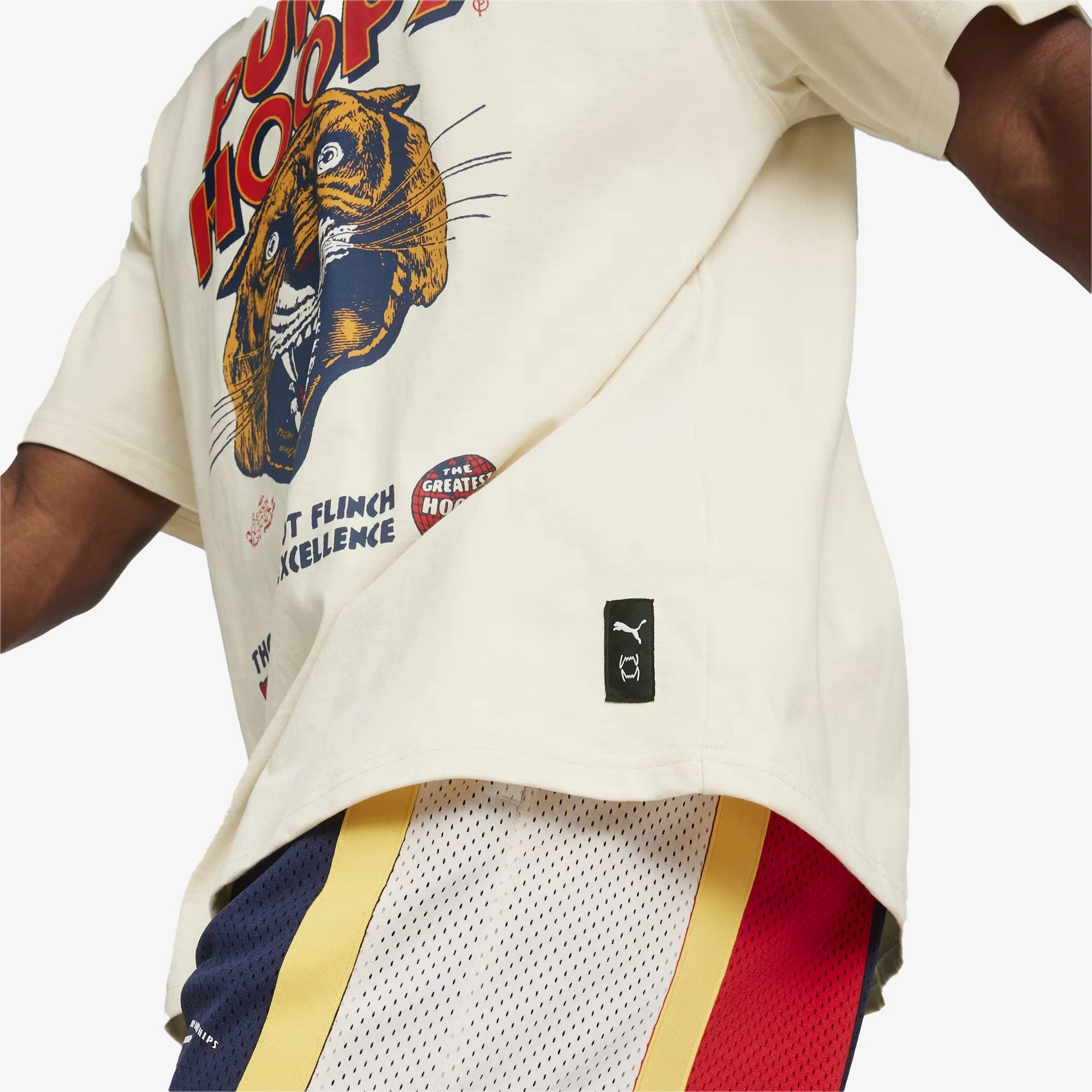 Puma | HOOPS SHOWTIME TEE  { ALPINE SNOW