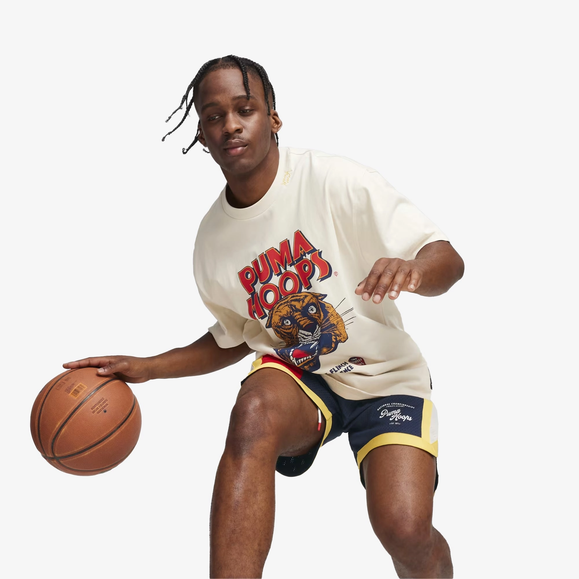 Puma | HOOPS SHOWTIME TEE  { ALPINE SNOW