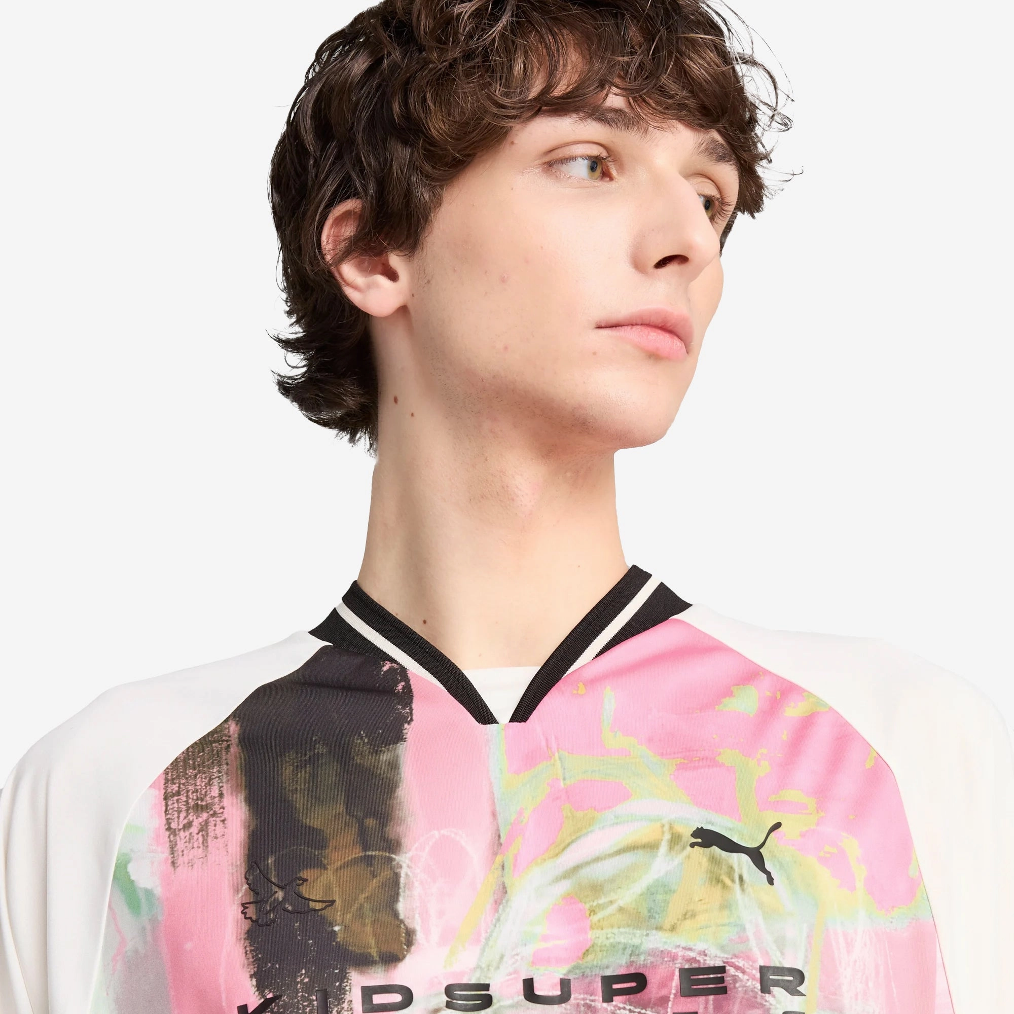 PUMA | x KIDSUPER GRAPHIC OVERSIZED JERSEY { WARM WHITE