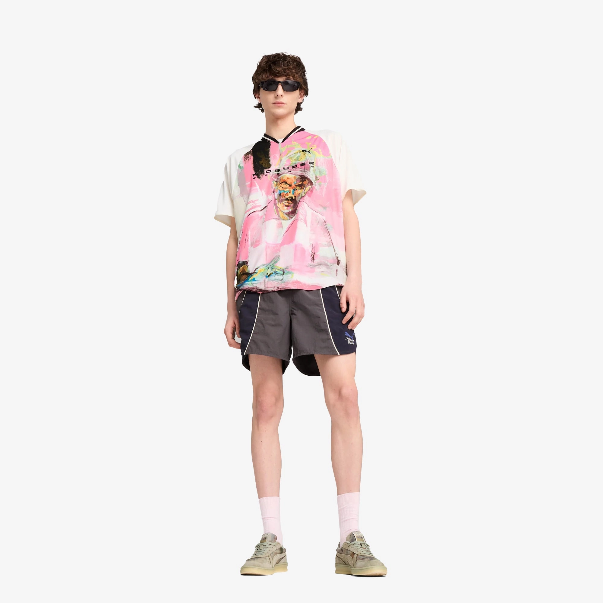 PUMA | x KIDSUPER GRAPHIC OVERSIZED JERSEY { WARM WHITE
