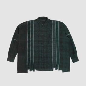 REBUILD BY NEEDLES 7 CUTS ZIPPED WIDE SHIRT
