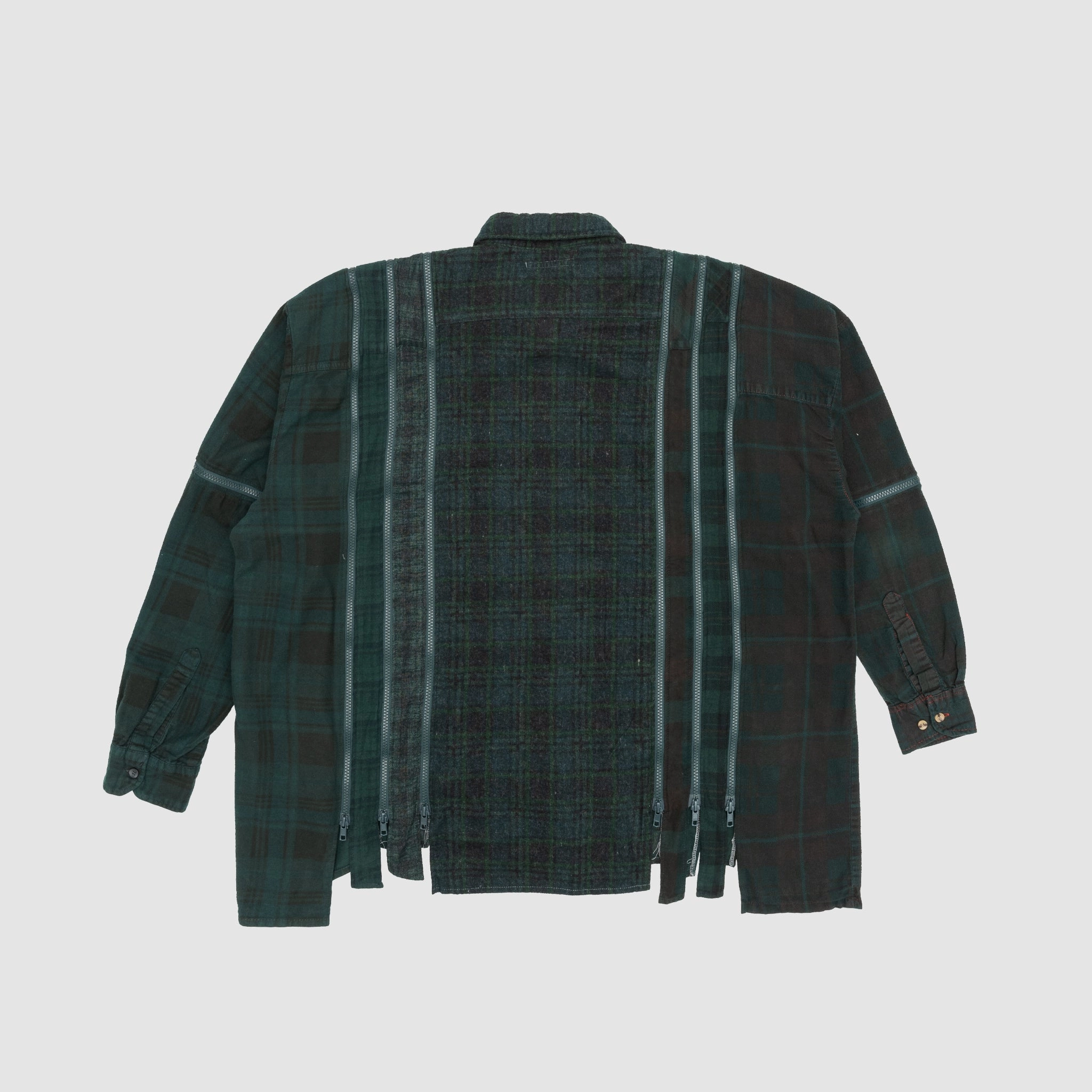 REBUILD BY NEEDLES 7 CUTS ZIPPED WIDE SHIRT