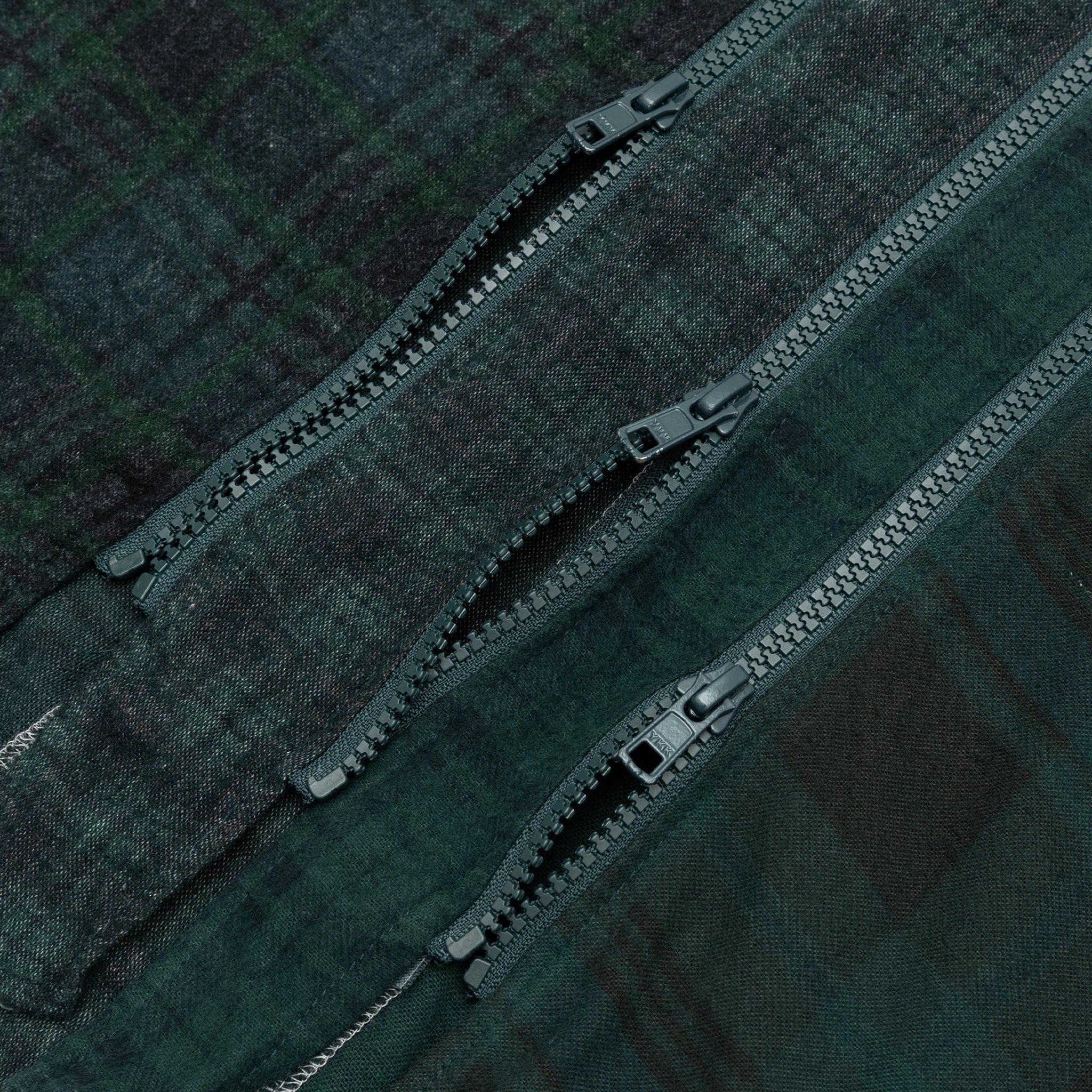 REBUILD BY NEEDLES 7 CUTS ZIPPED WIDE SHIRT