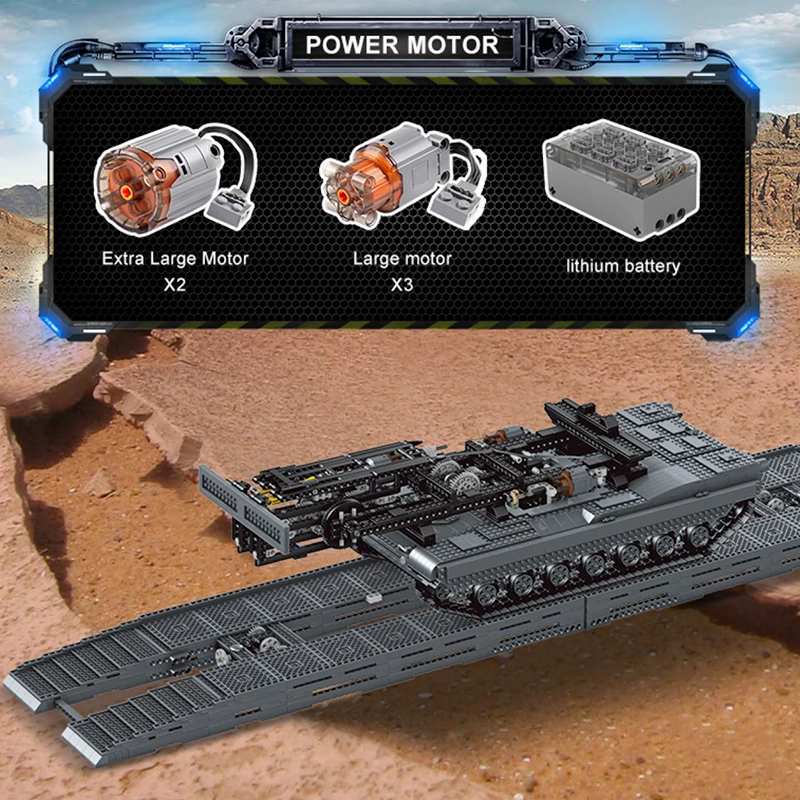 Remote Controlled Abrams Bridge Layer 2387pcs