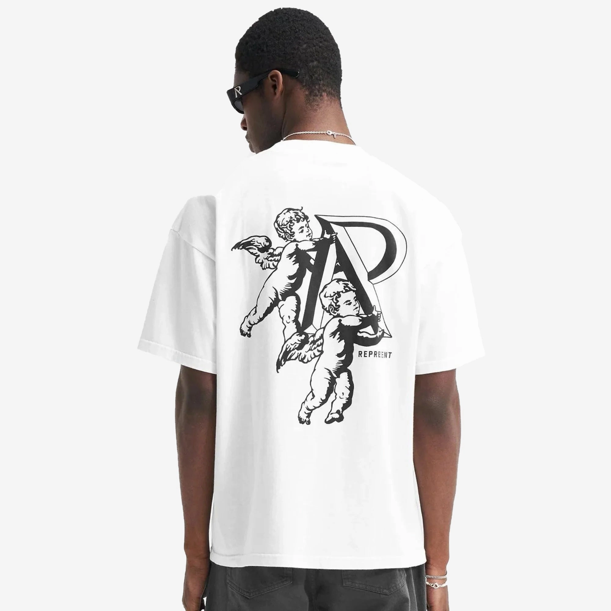 Represent | CHERUB INITIAL T-SHIRT  { FLAT WHITE