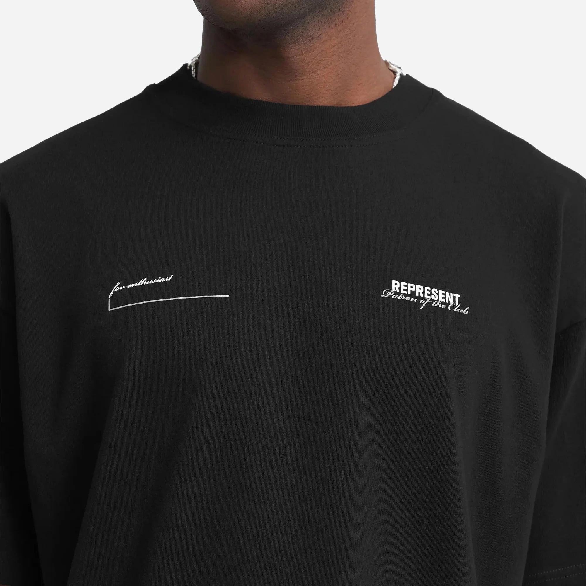 REPRESENT | PATRON OF THE CLUB T-SHIRT { BLACK