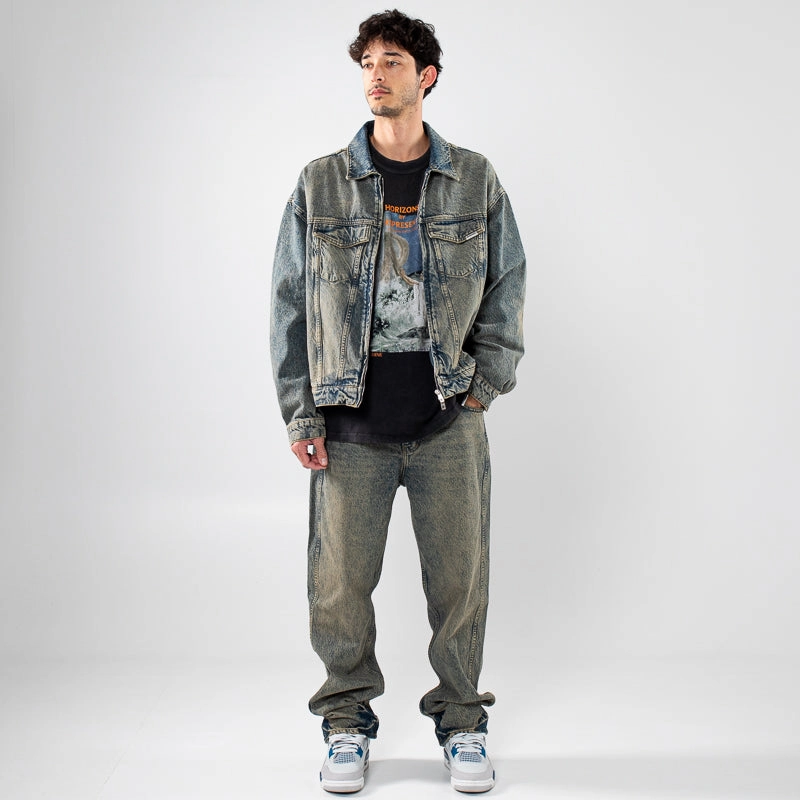 Represent R2 Denim Pants - Blue/Cream