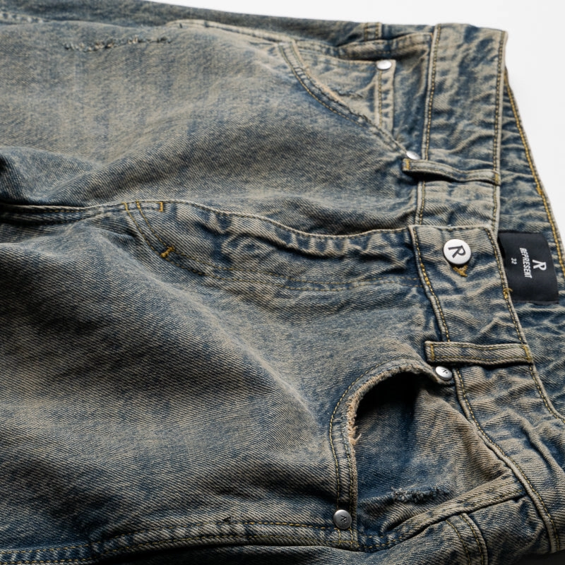 Represent R2 Denim Pants - Blue/Cream