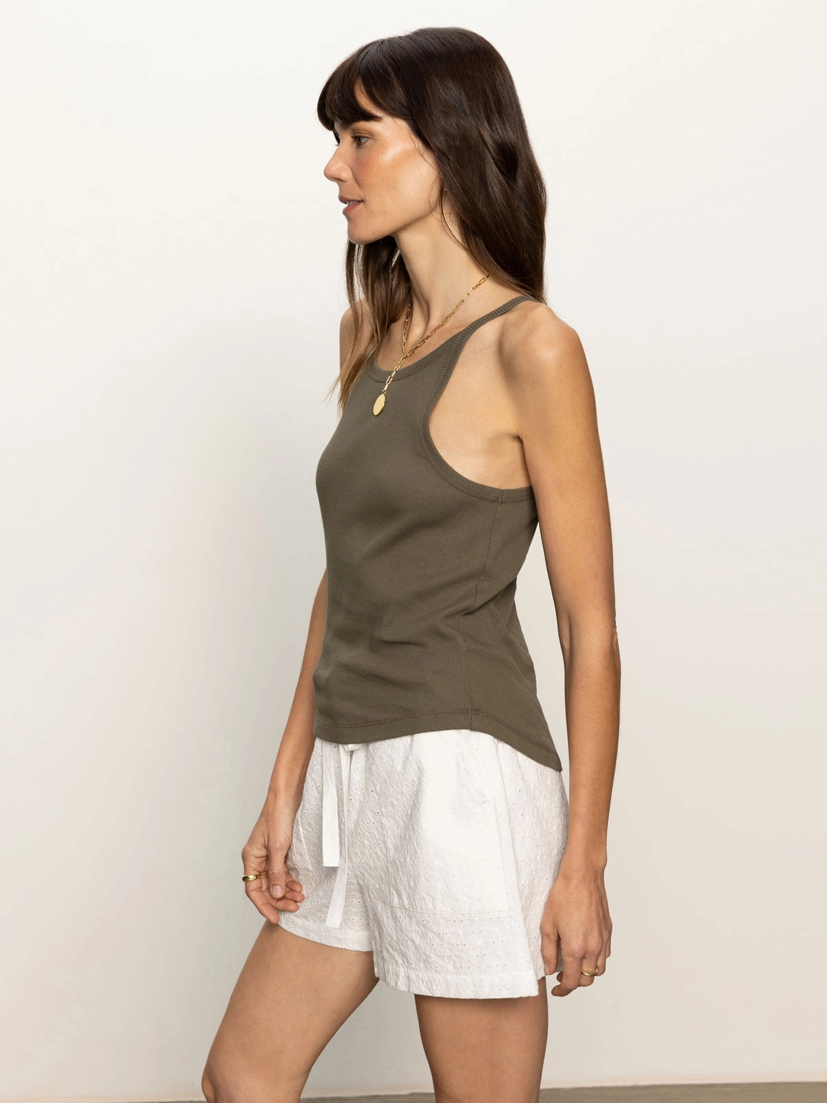 Ribbed Racer Tank Kalamata